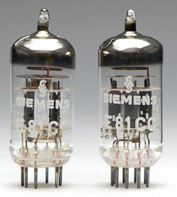 Siemens 12AT7 vacuum tubes