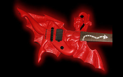 EST LTD Devil Girl guitar body