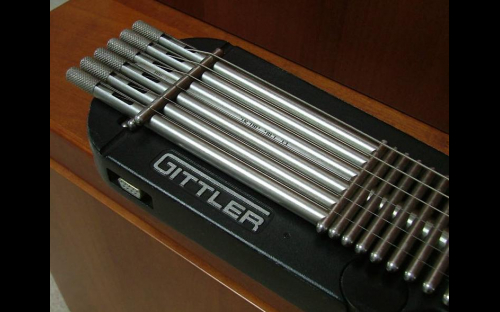 Black Gittler II guitar, upper frets