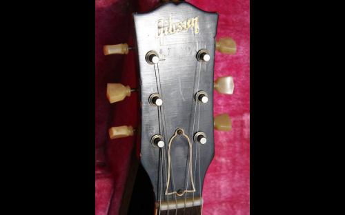 1954 Les Paul Goldtop electric guitar, headstock
