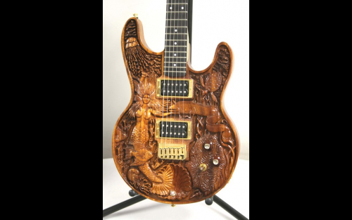 Aphrodite hand carved guitar