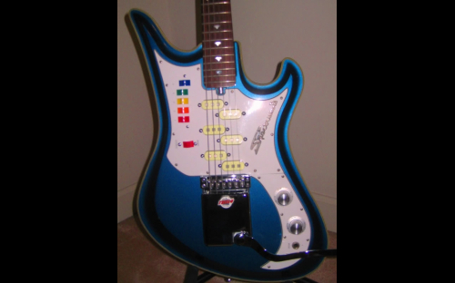 Teisco Spectrum 5 electric guitar, body close up