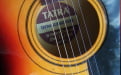 Tatra 9240 acoustic guitar from Czech Republic, sound hole close up