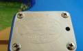 Fender 50th anniversary stratocaster neck plate close up