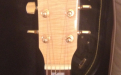 Fender SJ-65 acoustic guitar, headstock