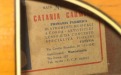 Carmello Catania Era II acoustic guitar, sound hole label
