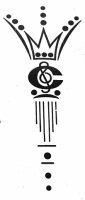 Ceskoslovenske Hudebni Nastroje -  Czechoslovak Musical Instruments logo circa 1964. From Tatra guitar headstock.