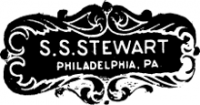 S.S. Stewart guitar logo