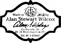 Alan Stewart Wilcox classical guitar label