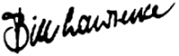 Bill Lawrence signature logo
