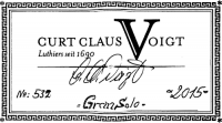 Curt Claus Voigt classical guitar label