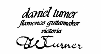 Daniel Turner flamenco guitar label
