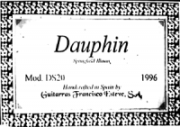 Dauphin Guitar label