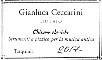 Gianluca Ceccarini classical guitar label