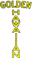 Golden Hawaiian guitar logo