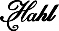 Hahl guitar logo