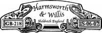 Harmsworth & Willis acoustic guitar label