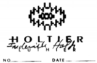 Frederich Holtier classical guitar label