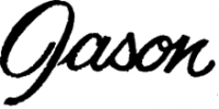 Jason Guitars script logo