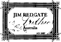 Jim Redgate classical guitar label
