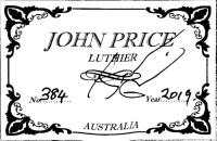John Price classical guitar label