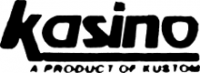 Kasino a product of Kustom guitar logo 1990s