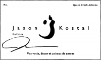 Jason Kostal guitar label