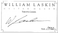 William Laskin guitar label