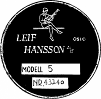 Leif Hansson classical guitar label