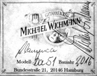 Michael Wichmann classical guitar label