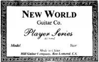 New World classical guitar label