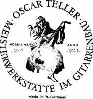 Oscar Teller classical guitar label