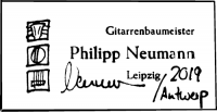Philipp Neumann classical guitar label