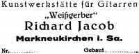 Richard Jacob Weissgerber guitar label