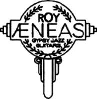 Roy Eneas Gypsy Jazz guitar logo