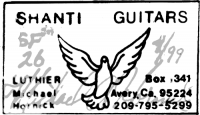 Shanti Guitars acoustic guitar label