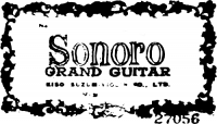 Sonoro Classical Guitar label