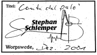 Stefan Schlemper classical guitar label