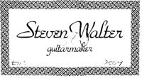 Steven Walter classical guitar label
