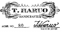 T Haruo guitar label
