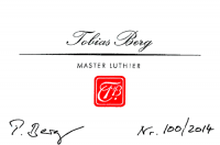 Tobias Berg classical guitar label