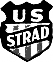 US Strad guitar shield logo