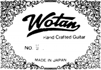 Wotan acoustic guitar label