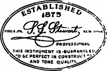 S.S. Stewart guitar label