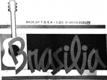 Brasilia Guitar label