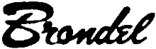 Brondel electric guitar logo