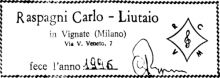 Carlo Raspagni classical guitar label