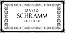 David Schramm classical guitar label