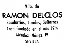 Ramon Delclos guitar label