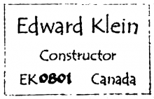 Edward Klein guitar label